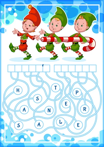 Christmas puzzle games Royalty Free Vector Image