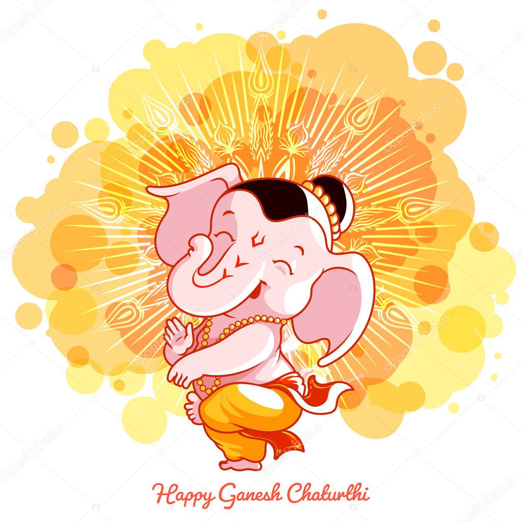 Greeting card for Ganesh birthday. — Stock Vector © yavi 121472148