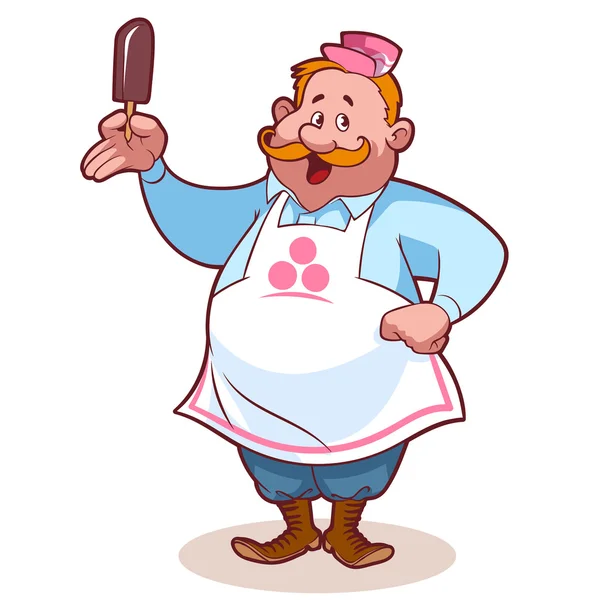 Delantal y vendedor Imágenes Vectoriales, Ilustraciones Libres de