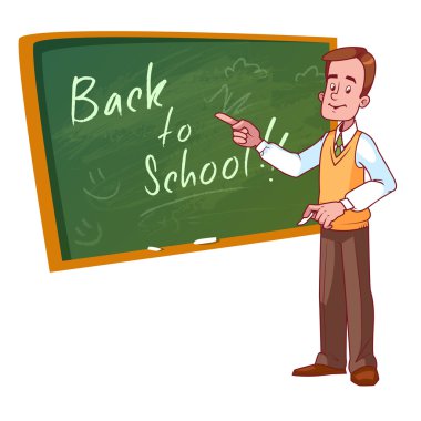 Çizgi film öğretmen okul yönetimi standları