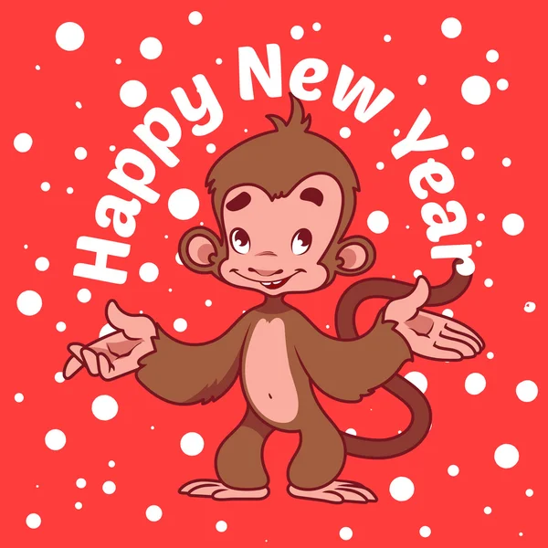 2016-원숭이의 상징 — 스톡 벡터