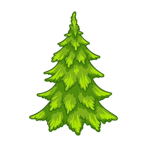 Christmas tree undecorated. — Stock Vector