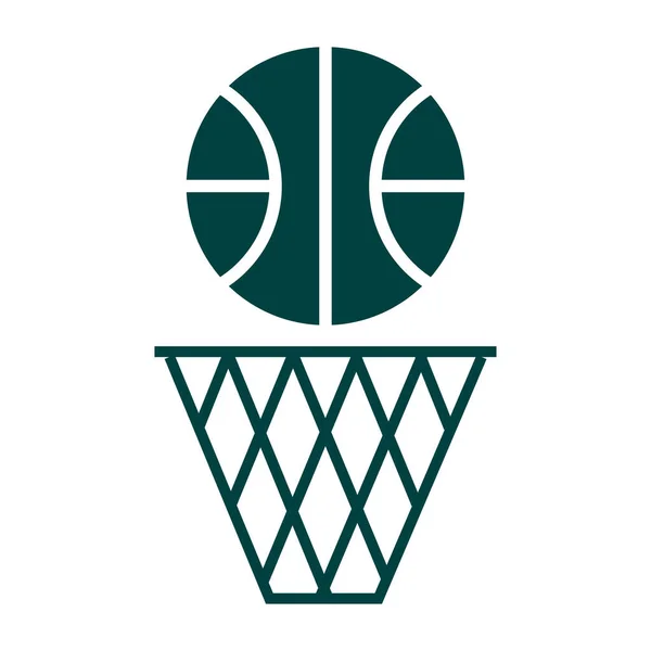 Basketbalová ikona izolovaná na bílém pozadí v EPS10 — Stockový vektor