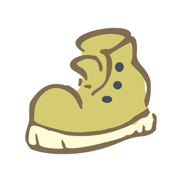 Икона Вектора Высокая Икона Ботинок Рабочая Икона Ботинок Мужская Икона — стоковый вектор