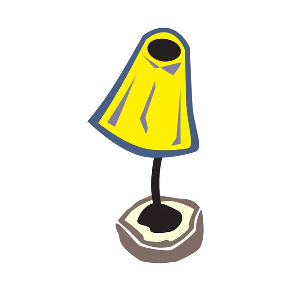 Icono de lámpara de mesa. Ilustración plana del icono del vector de la lámpara de mesa aislado sobre fondo blanco en EPS10 — Archivo Imágenes Vectoriales