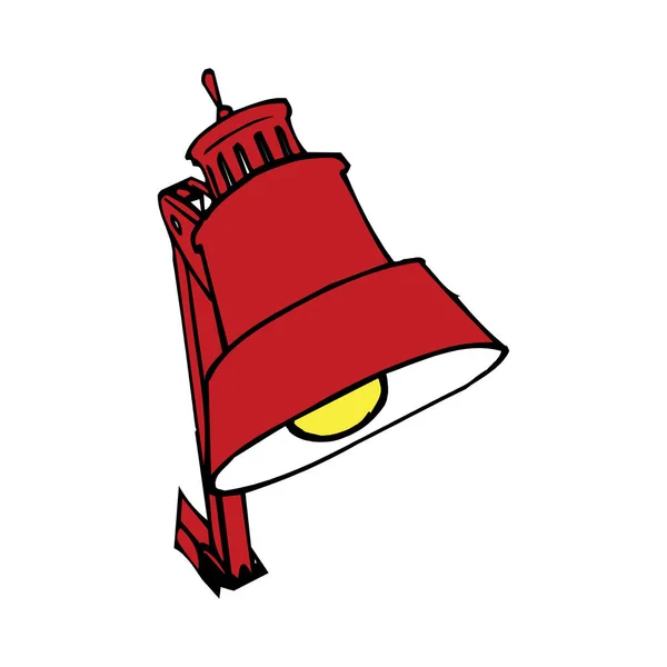 Bureaulamp vector illustratie geïsoleerd op een witte achtergrond in EPS10 — Stockvector