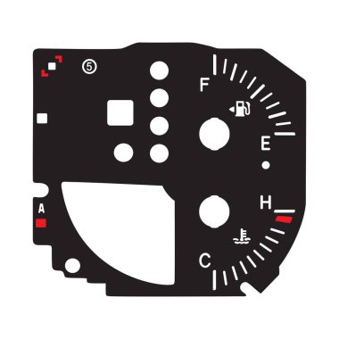 EPS10 içerisinde modern otomobil kontrol paneli