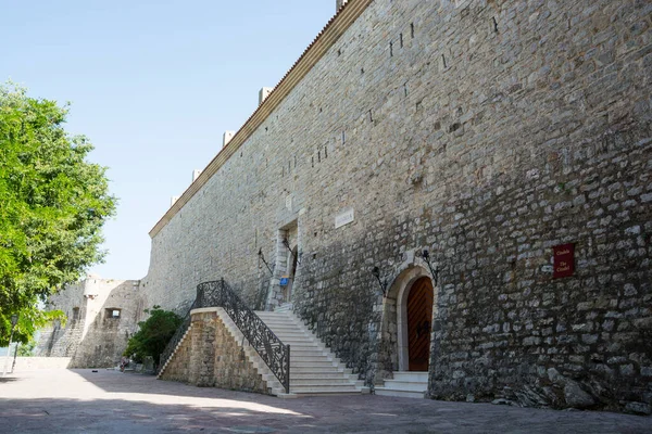 Karadağ Budva Kentindeki Eski Kasabadaki Kale — Stok fotoğraf