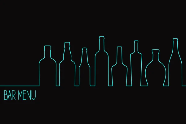 Bebidas Menú Diseño — Vector de stock