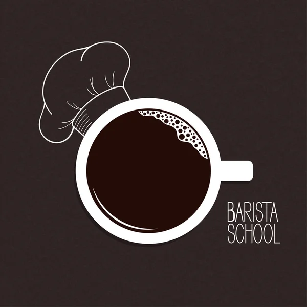 กาแฟจากบาริสต้า — ภาพเวกเตอร์สต็อก