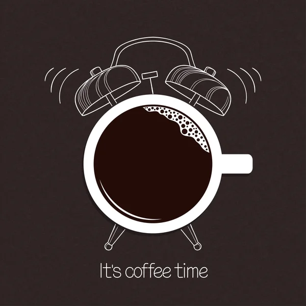 Es hora del café. — Vector de stock