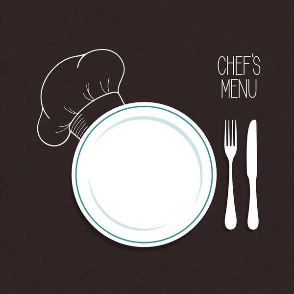 Chef's menu — Stock Vector