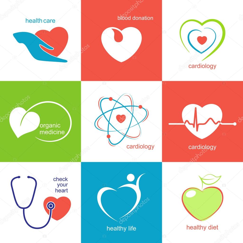 Health care icons set