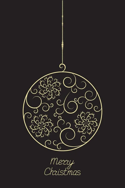 Christmas ball — Stock Vector