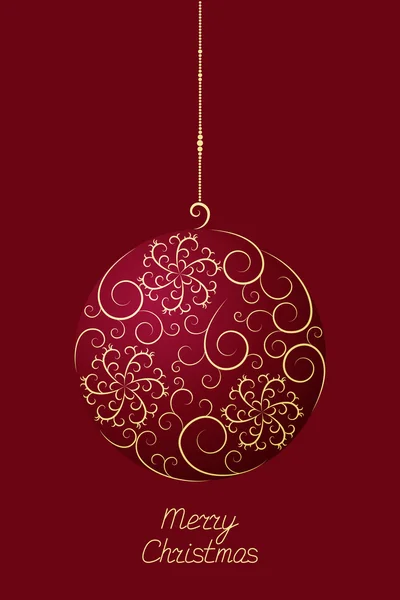 Christmas ball — Stock Vector