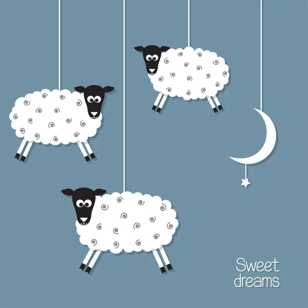 Dulces sueños — Vector de stock