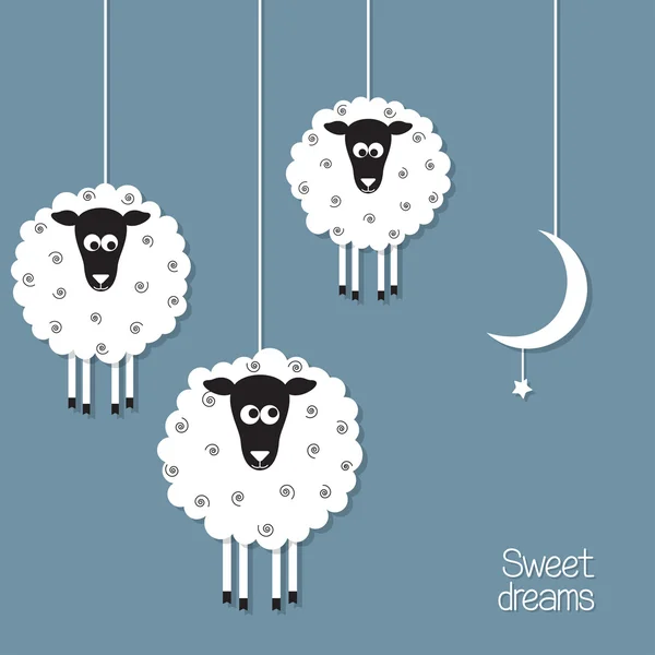 Dulces sueños — Vector de stock