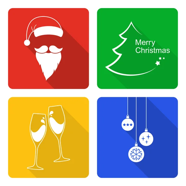 Iconos de Navidad — Vector de stock