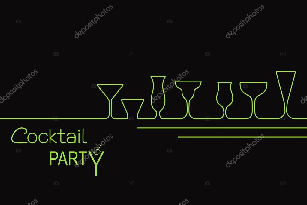 Cocktail party banner Stock Vector Image by ©CatChat 58799439