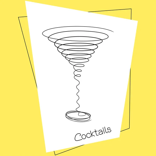 Cocktail — Stockvektor