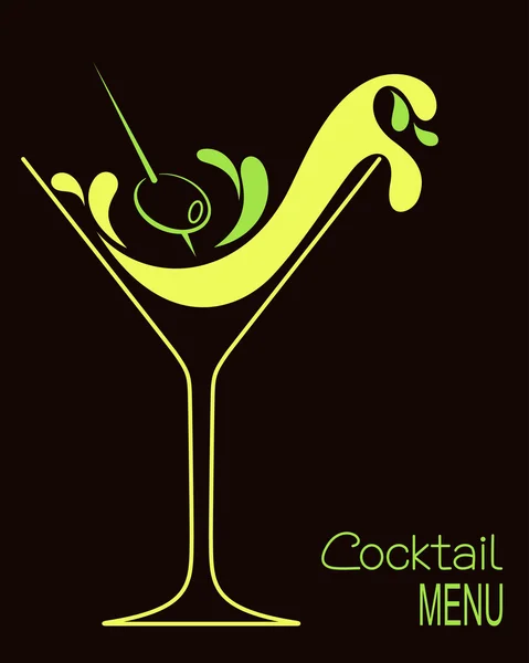 Cocktail — Vettoriale Stock