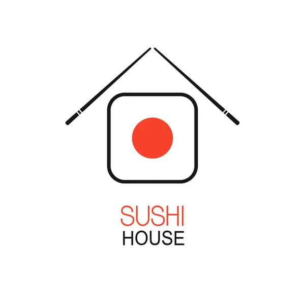 Sushi House — Stock Vector