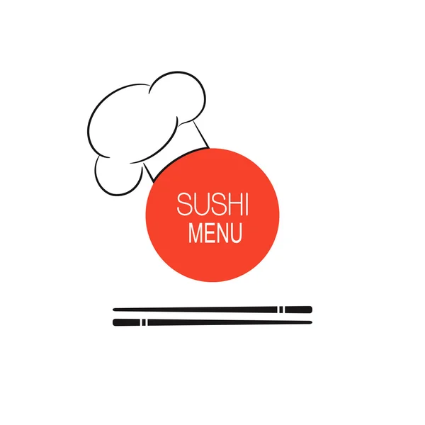 Sushi embleem idee — Stockvector