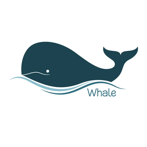 Icône baleine — Image vectorielle