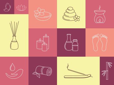 Spa Icons set