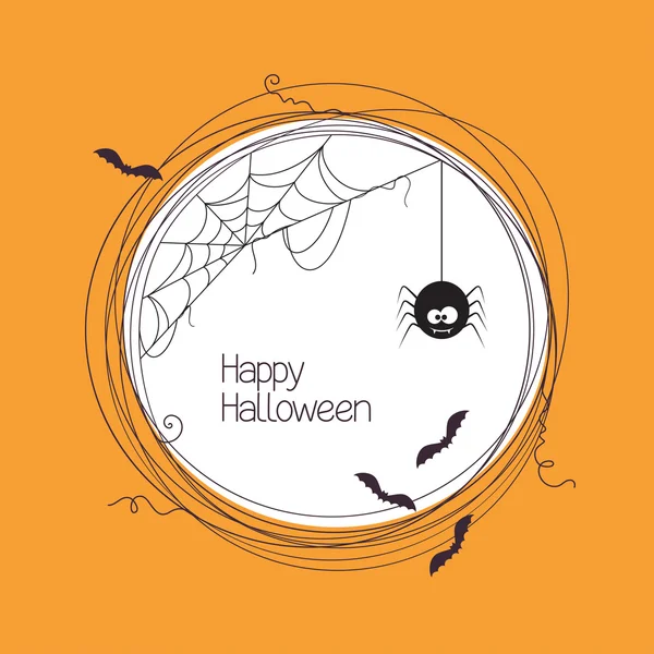 Marco de Halloween — Vector de stock