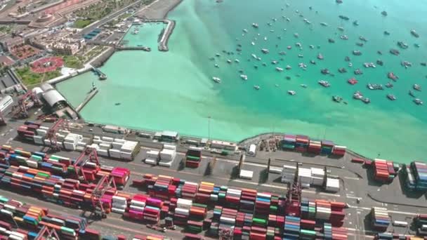 Callao Peru Kasım 2020 Callao Punta Limanındaki Liman Konteynırların Görüntüsü — Stok video