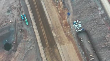 Lima, Peru - 2 Haziran 2019: Costa Verde, San Miguel bölgesi, plajdaki yol havadan izleniyor.