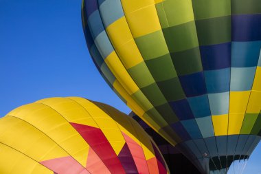 Soyut yakın çekim sıcak hava balonları