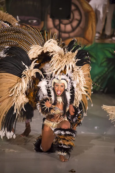 Brasil carnaval feminino dançarina — Fotografia de Stock