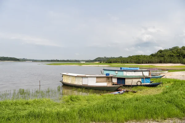 Old fishing houseboats — Stock Photo, Image