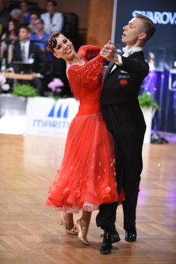 Yarışmada dans balo salonu dans çift