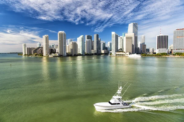 Vista aérea dos arranha-céus de Miami — Fotografia de Stock