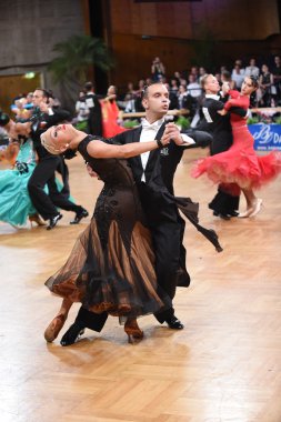 Yarışmada dans balo salonu dans çift