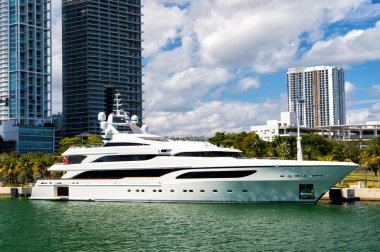 Miami, lüks yat dock