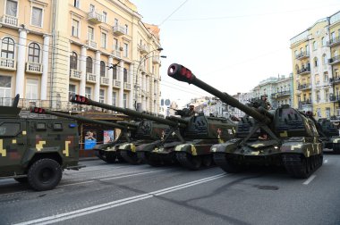 Kiev askeri geçit Bağımsızlık Günü için Provalar, Ukrayna