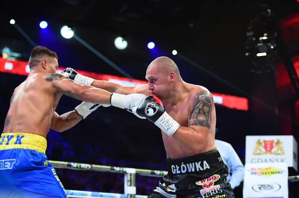 Wbo Cruserweight Dünya şampiyonu ünvanını için mücadele — Stok fotoğraf