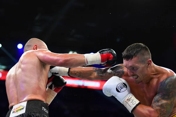 Lucha por el título de campeón mundial de peso crucero de la OMB —  Fotos de Stock