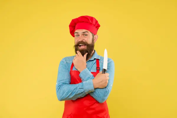 Professionelle Köche verwenden Messer aus langlebiger und robuster Keramik — Stockfoto
