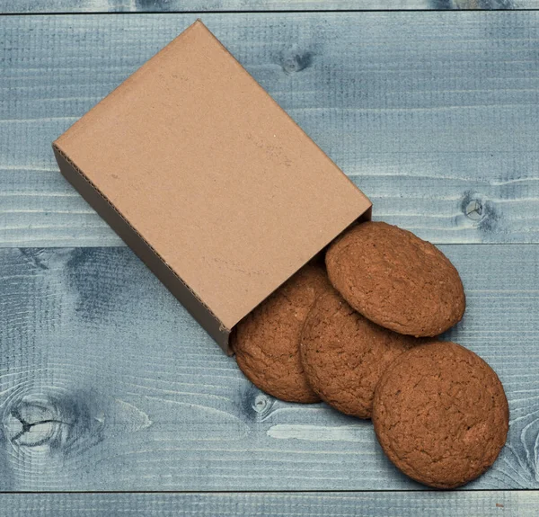 Sladká pekárna a lahodná svačinka. Ovesné sušenky jako chutné pečivo — Stock fotografie