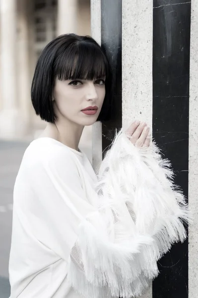 Guarda, visage, make up a Parigi, Francia — Foto Stock