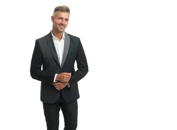 Formal is always a smart choice. Senior manager in formalwear. Wearing formal style — Stock Photo, Image