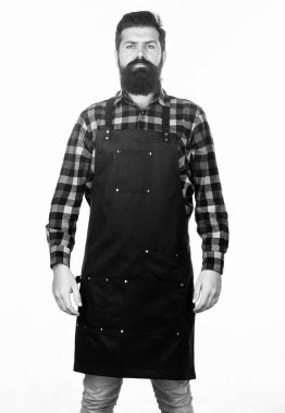 Sakalı işe yarıyor. Uzun sakallı ve iş önlüklü hippi. Berber ya da önlük giyen sakallı hippi. Sakallı ve şık saçlı hippi bir adam. Hipster yaşam tarzının tadını çıkarıyorum.