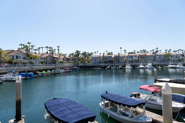 Long Beach, Kalifornien USA - 26 mars 2021: marina i lång strand, Kalifornien. turistmål — Stockfoto