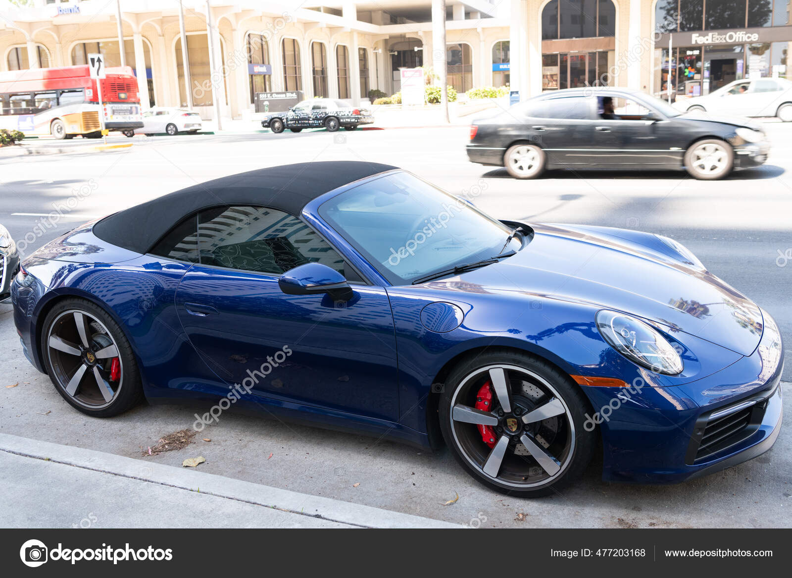Long Beach, California USA - April 11, 2021: blue Porsche 911 Carrera. side  view. – Stock Editorial Photo © stetsik #477203168