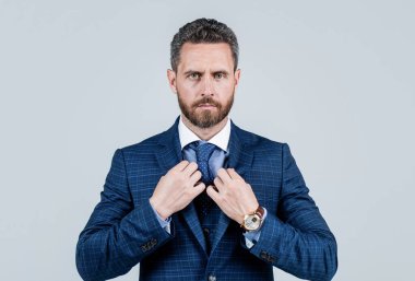 Resmi takım elbiseli başarılı iş adamı, CEO müdürü.